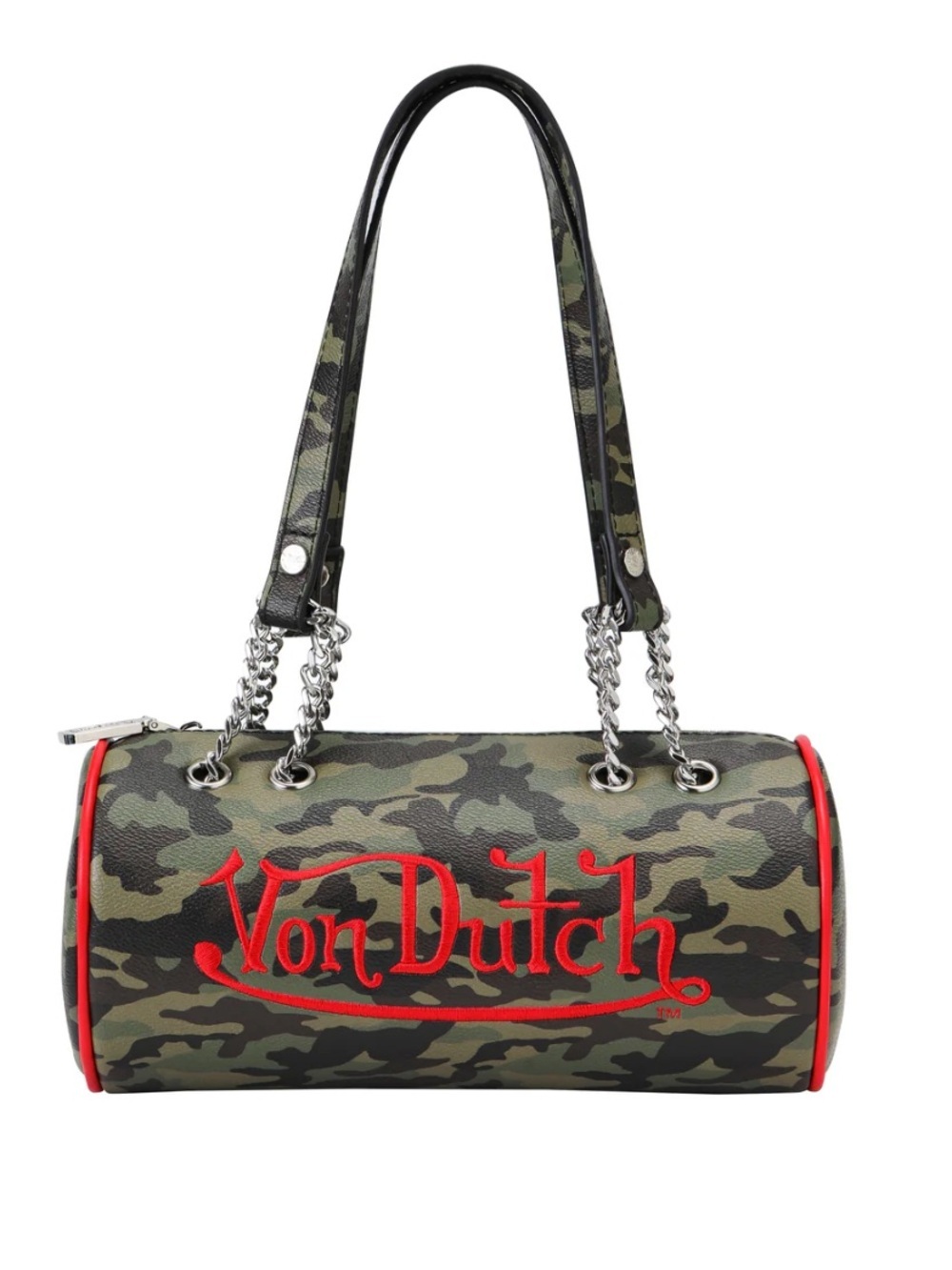 NWT Von Dutch Barrel Bag in Red Camo